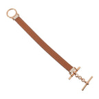 Hermes Croisier Simple Tour Bracelet Swift Nata T2 Rose Gold — view 5