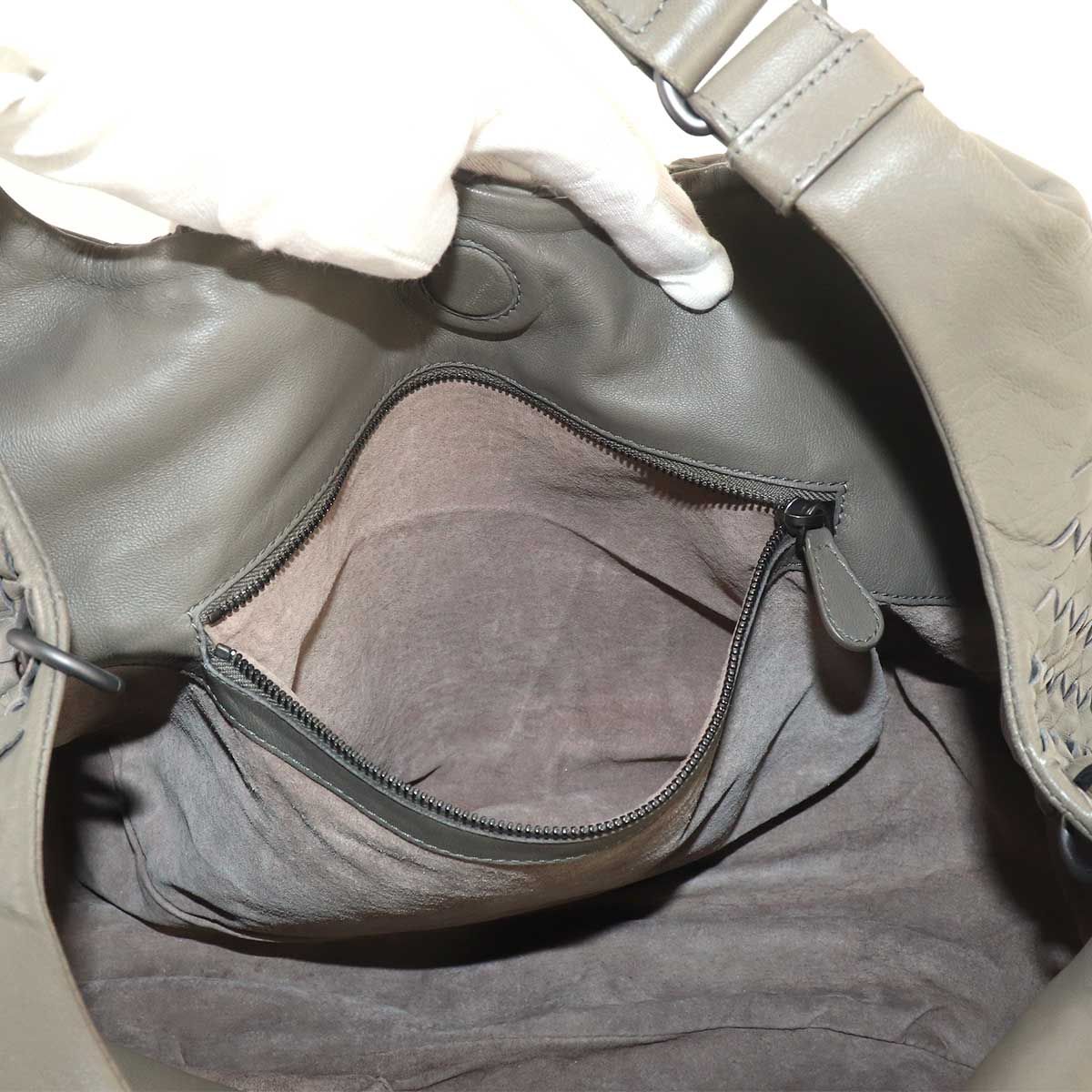 Bottega Veneta Intrecciato Tote Leather Gray — view 8