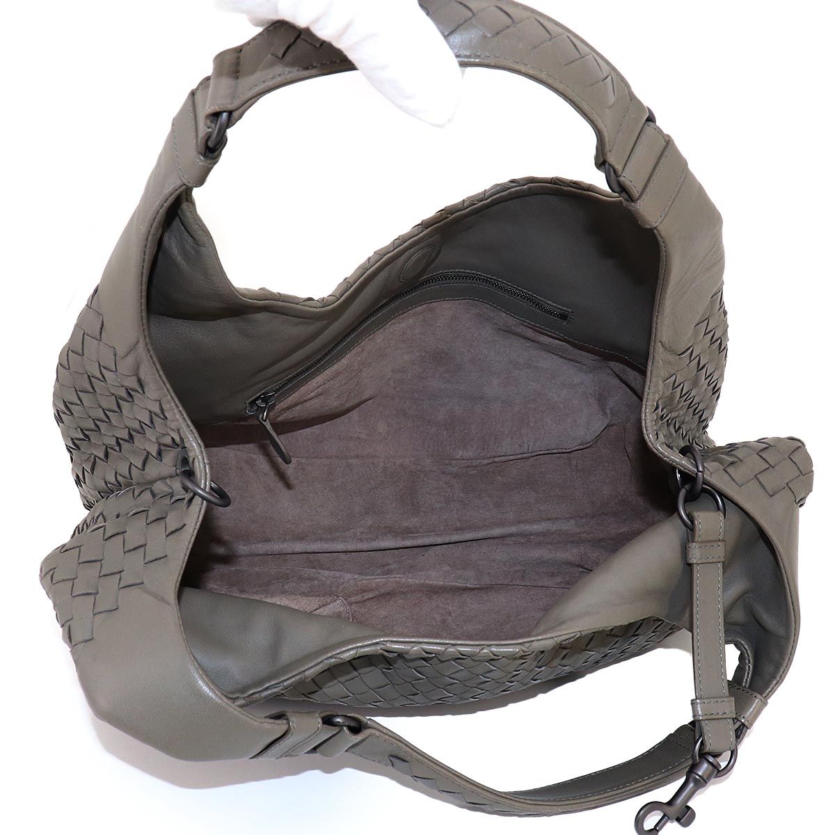 Bottega Veneta Intrecciato Tote Leather Gray — view 6