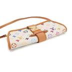 Louis Vuitton Monogram Multicolor Charlie Shoulder Clutch Blanc — view 5