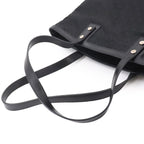 Celine Macadam Tote Canvas Leather Black Gold Vintage Logos — view 5