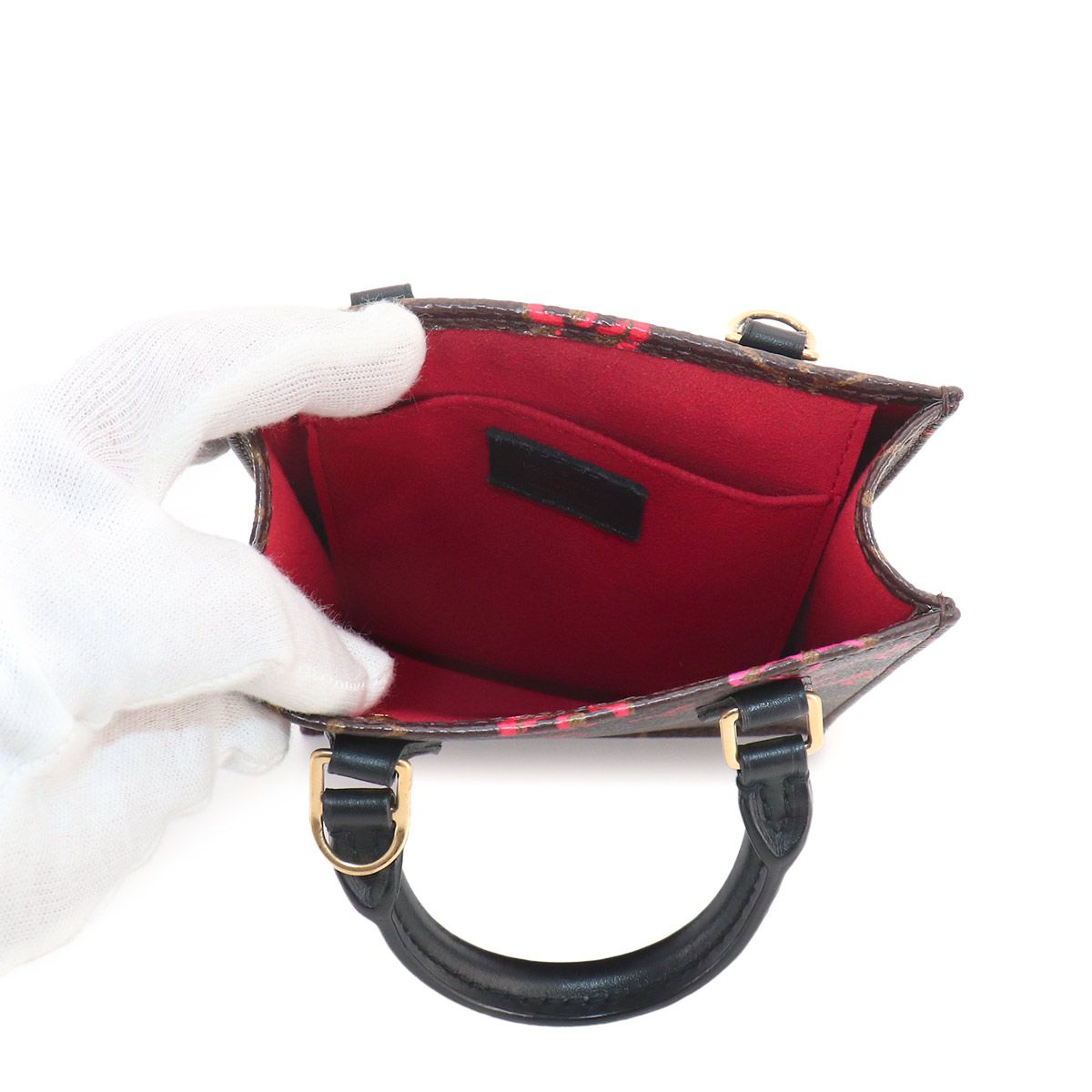 Louis Vuitton Monogram Petite Sac Plat Foreign Love 2-Way — view 6