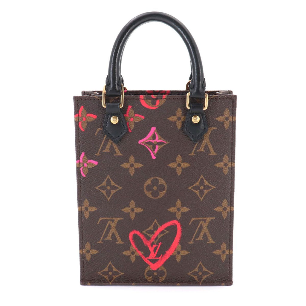 Louis Vuitton Monogram Petite Sac Plat Foreign Love 2-Way — view 2