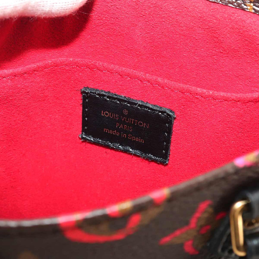 Louis Vuitton Monogram Petite Sac Plat Foreign Love 2-Way — view 8