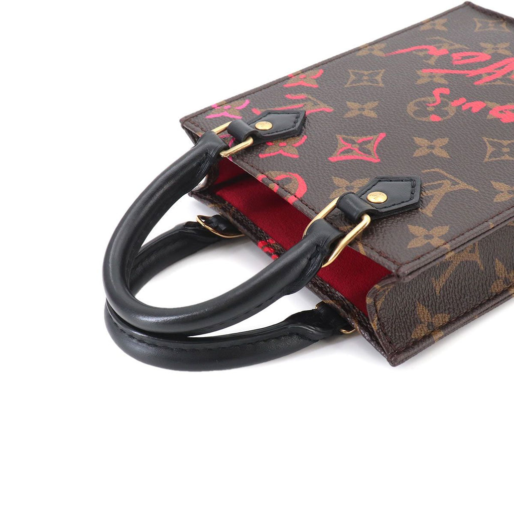 Louis Vuitton Monogram Petite Sac Plat Foreign Love 2-Way — view 5