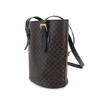 Celine Macadam Tote Black Brown Leather Gold Vintage — view 3
