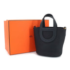 Hermes in the Loop 18 Hand Bag Taurillon Clemence Swift Cavern Gold — view 2
