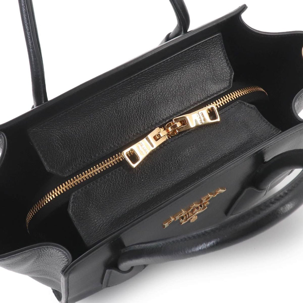 Prada 2-Way Leather Nero Black Shoulder — view 8