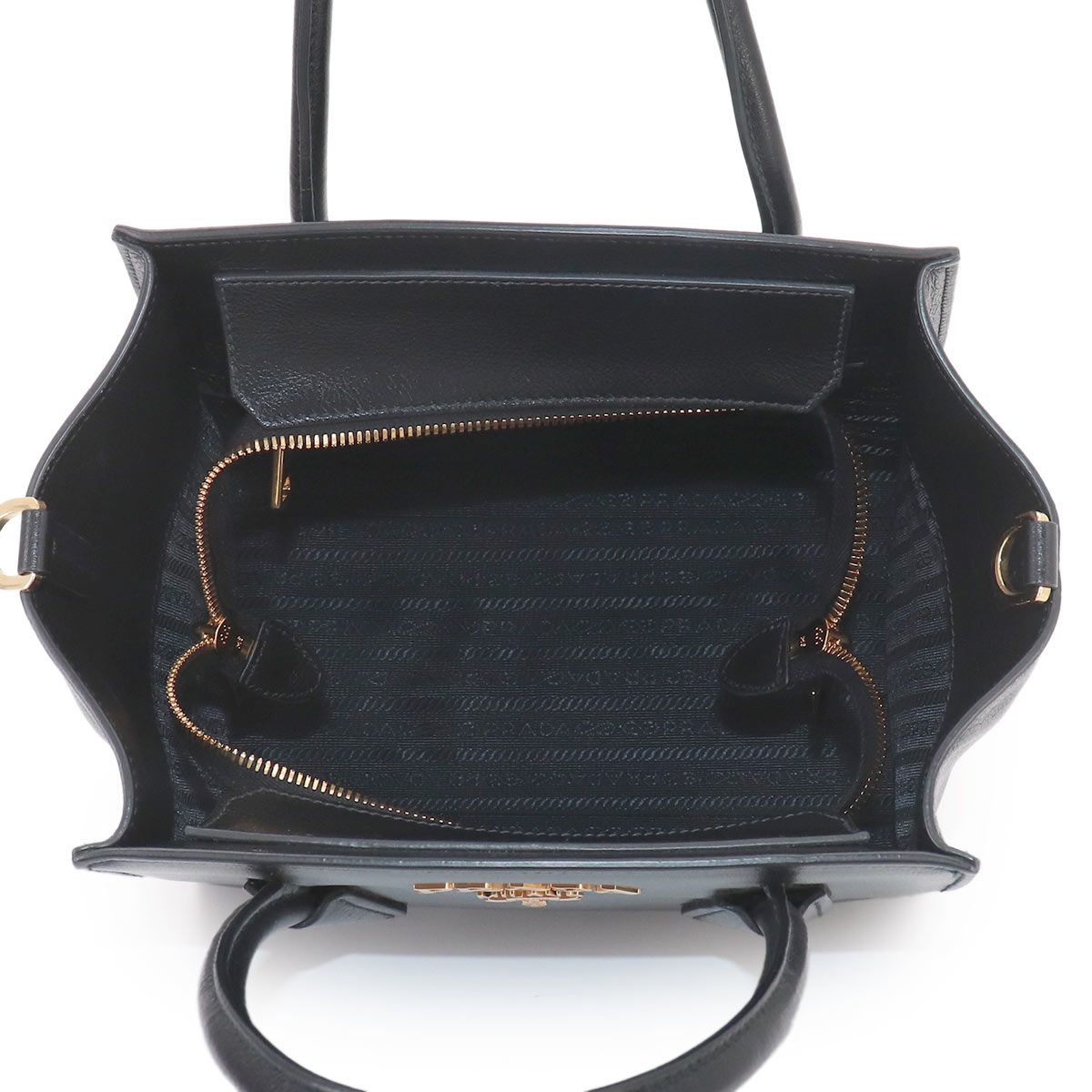 Prada 2-Way Leather Nero Black Shoulder — view 6