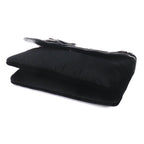 Chanel Icon Chain Shoulder Bag Velour Leather Black Vintage Silver — view 4