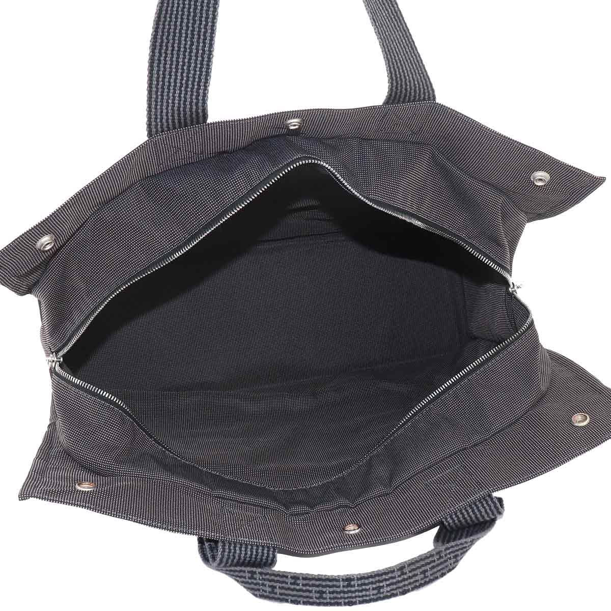 Hermes Her Line Tote GM Canvas Gray Silver Herline — view 6