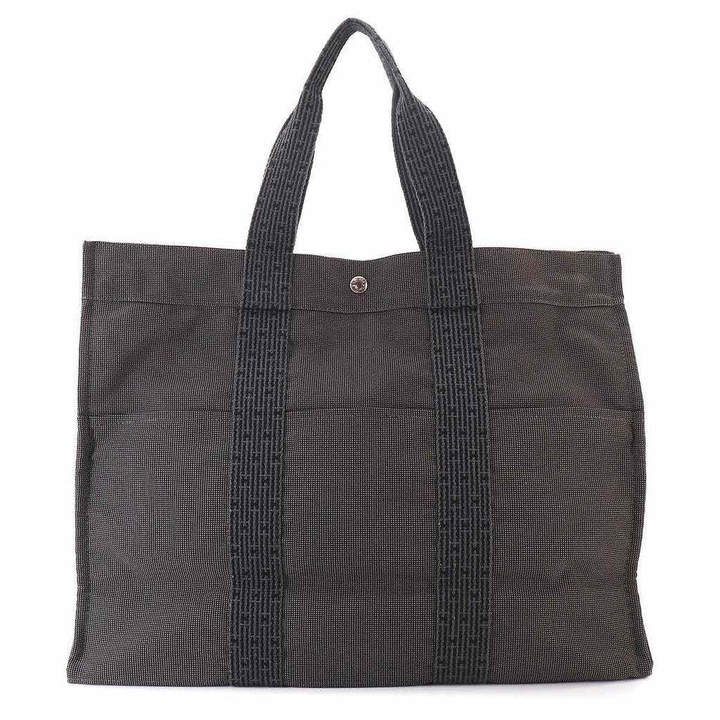 Hermes Her Line Tote GM Canvas Gray Silver Herline — view 2