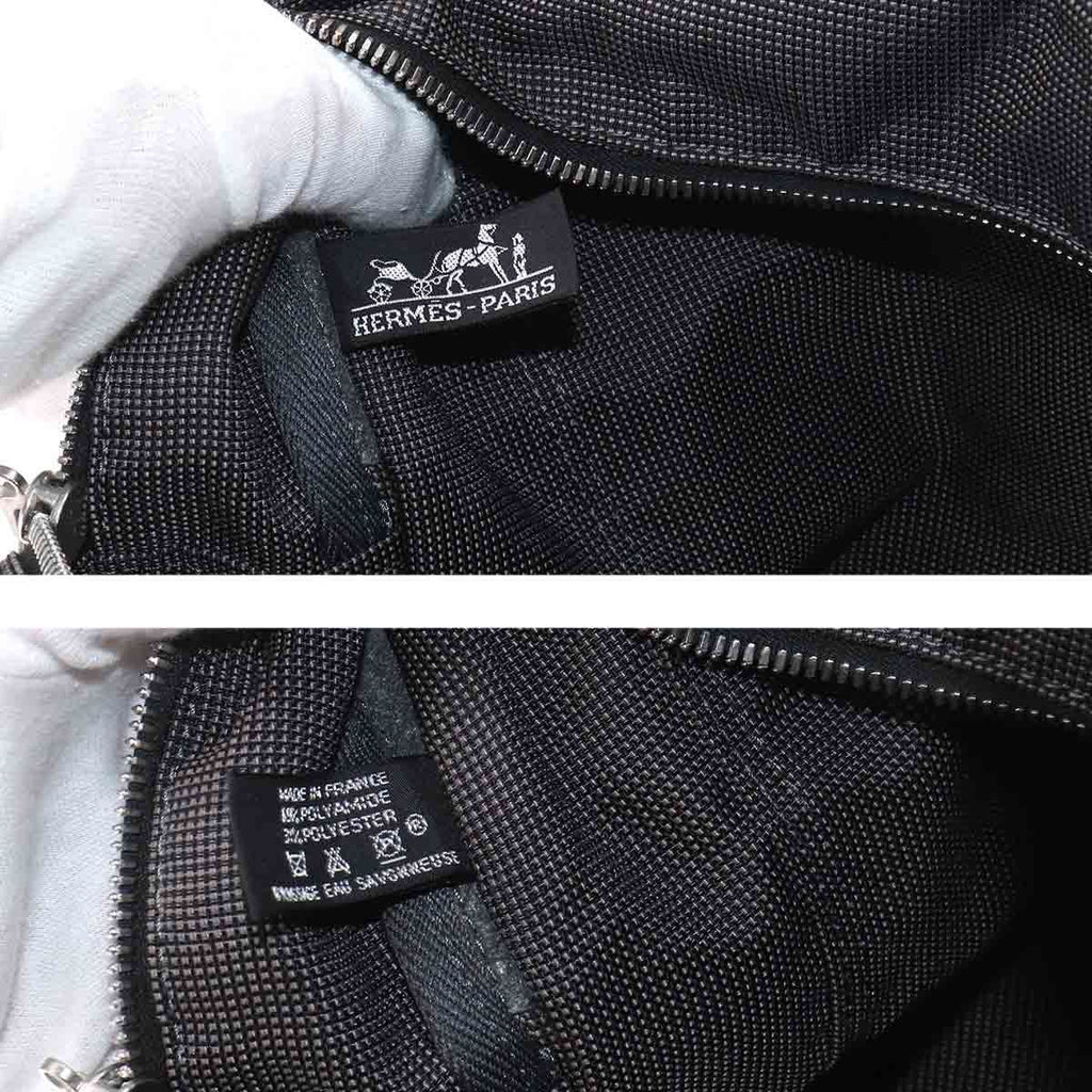 Hermes Her Line Tote GM Canvas Gray Silver Herline — view 8
