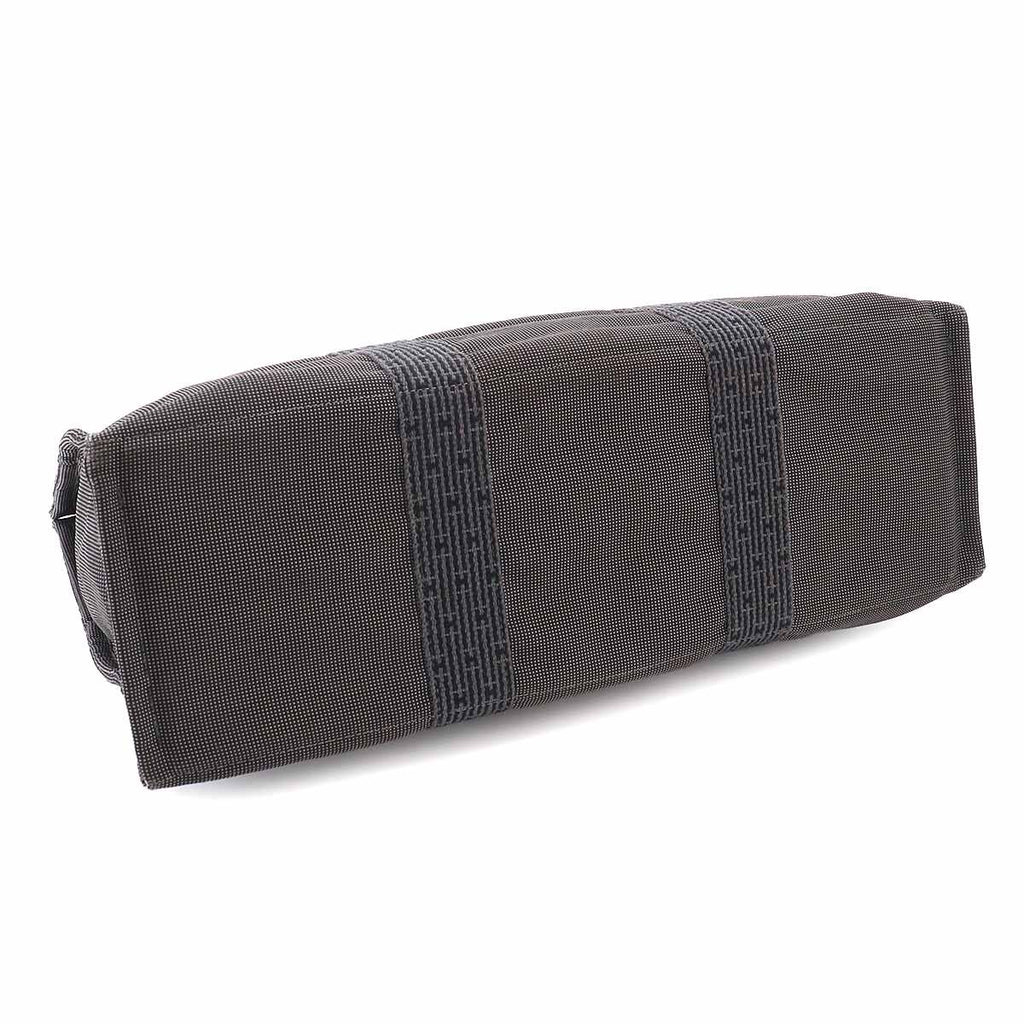 Hermes Her Line Tote GM Canvas Gray Silver Herline — view 4