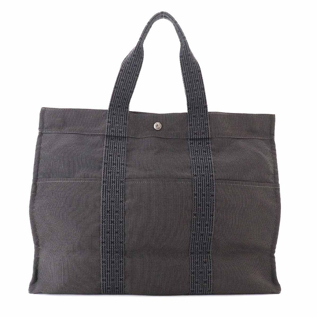Hermes Her Line Tote GM Canvas Gray Silver Herline — view 2