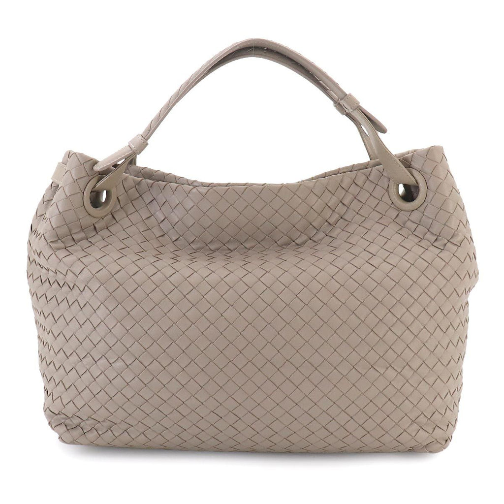 Bottega Veneta Intrecciato Garda Tote Leather Light Gray — view 3