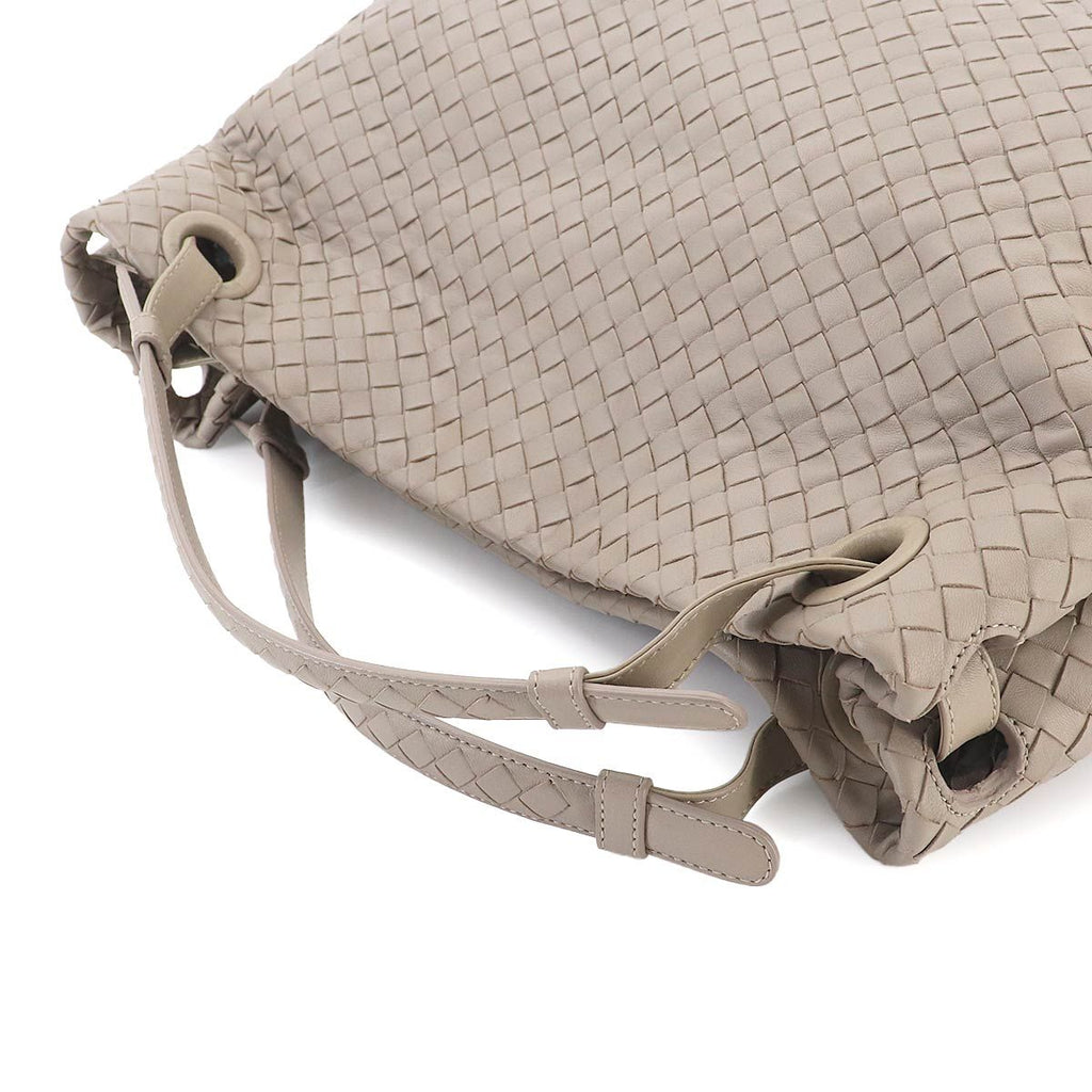 Bottega Veneta Intrecciato Garda Tote Leather Light Gray — view 6