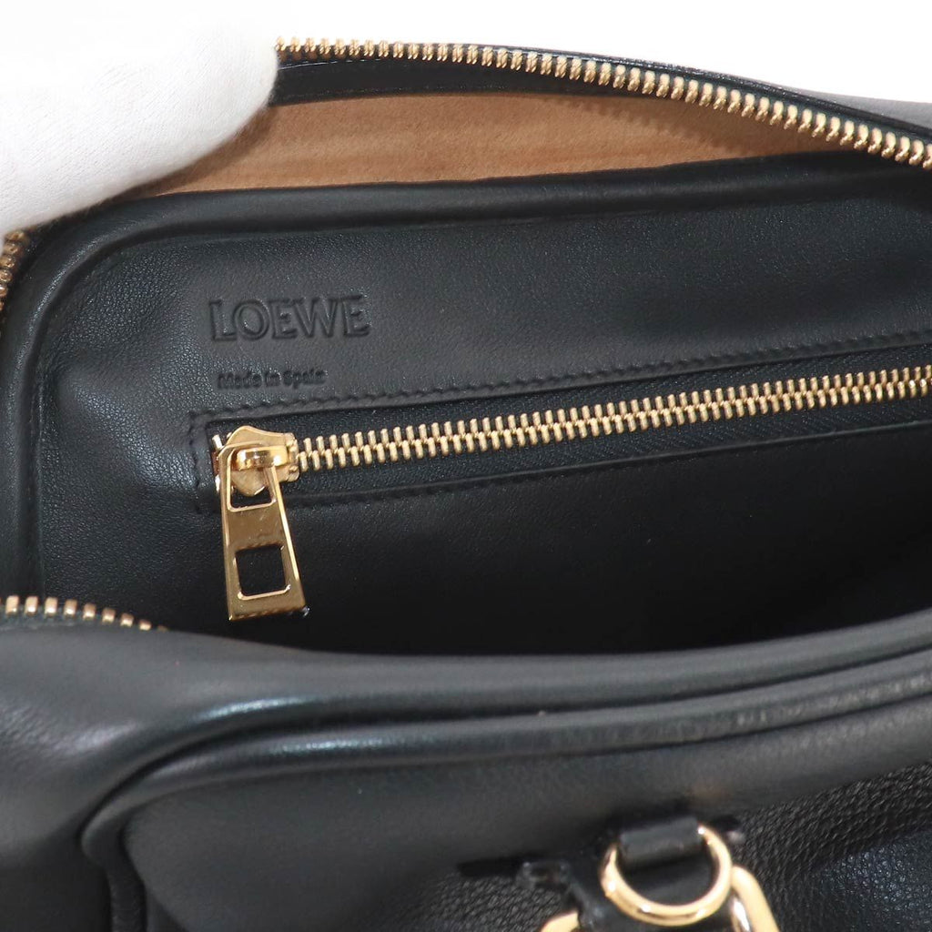 Loewe Amazona 75 2-Way Bag Leather Black Gold — view 7