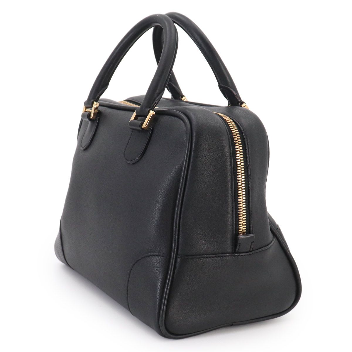 Loewe Amazona 75 2-Way Bag Leather Black Gold — view 3