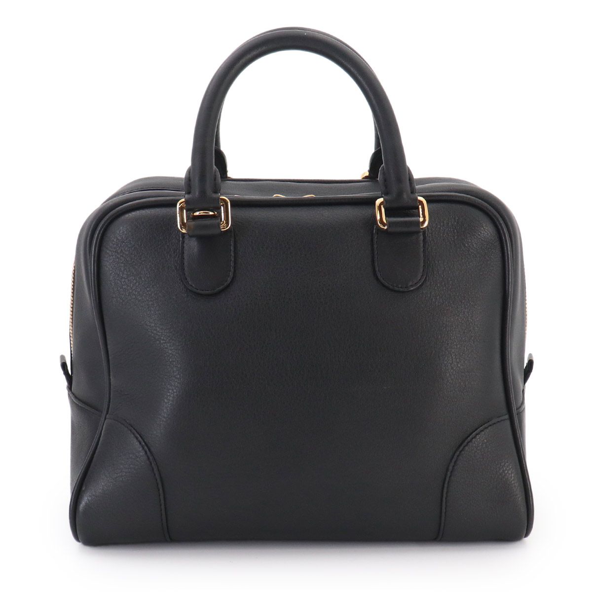 Loewe Amazona 75 2-Way Bag Leather Black Gold — view 2
