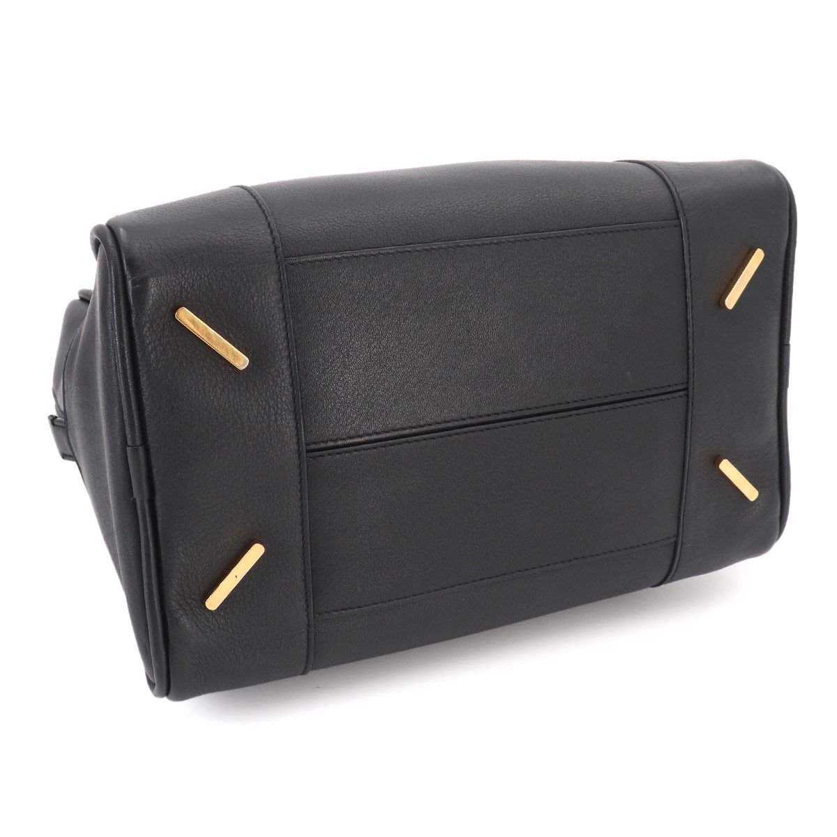 Loewe Amazona 75 2-Way Bag Leather Black Gold — view 4