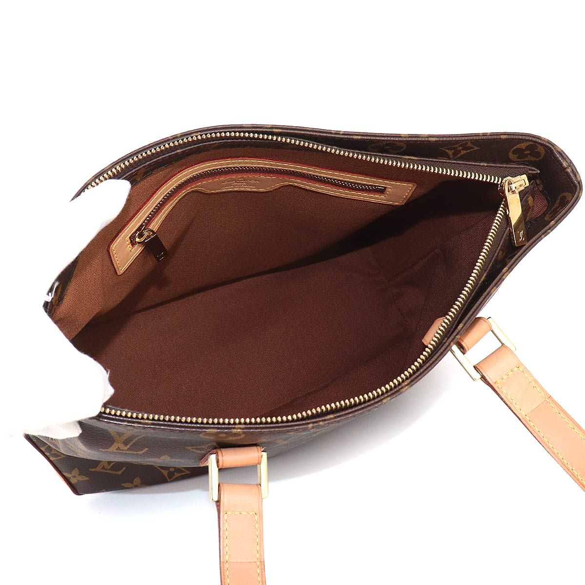 Louis Vuitton Monogram Cabas Piano Tote Brown Gold — view 6