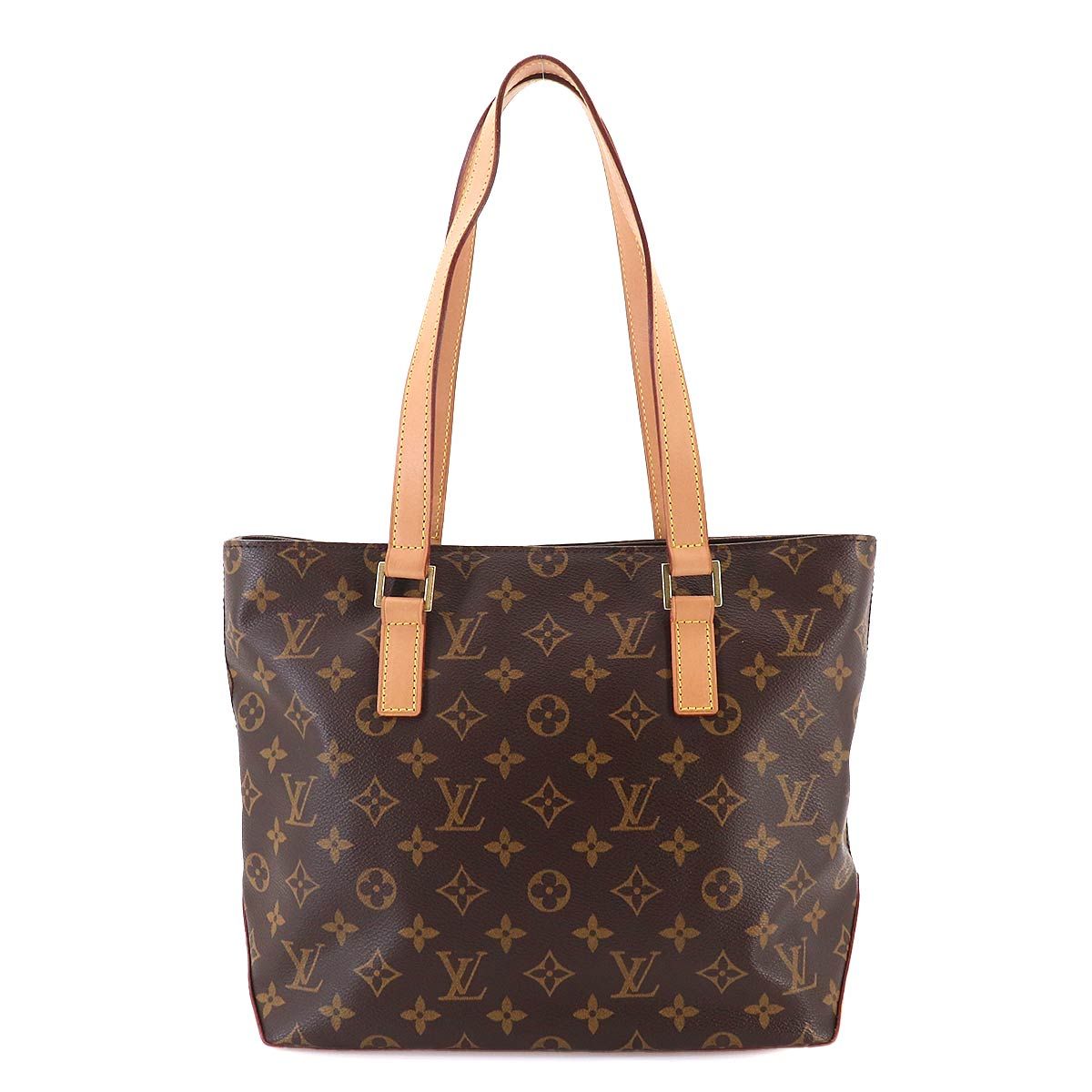 Louis Vuitton Monogram Cabas Piano Tote Brown Gold — view 2