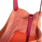 Hermes Picotin Lock Touch MM Hand Bag Taurillon Clemence Swift Rouge Grena — view 7