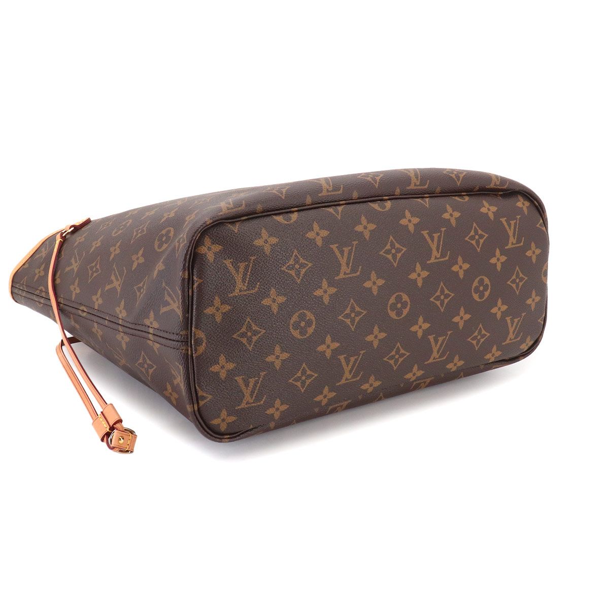 Louis Vuitton Monogram Neverfull MM Tote Brown Beige Gold — view 4