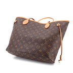 Louis Vuitton Monogram Neverfull MM Tote Brown Beige Gold — view 8