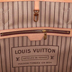 Louis Vuitton Monogram Neverfull MM Tote Brown Beige Gold — view 7