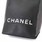 Chanel Essential Tote Leather Black White Silver — view 9