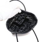 Chanel Essential Tote Leather Black White Silver — view 6