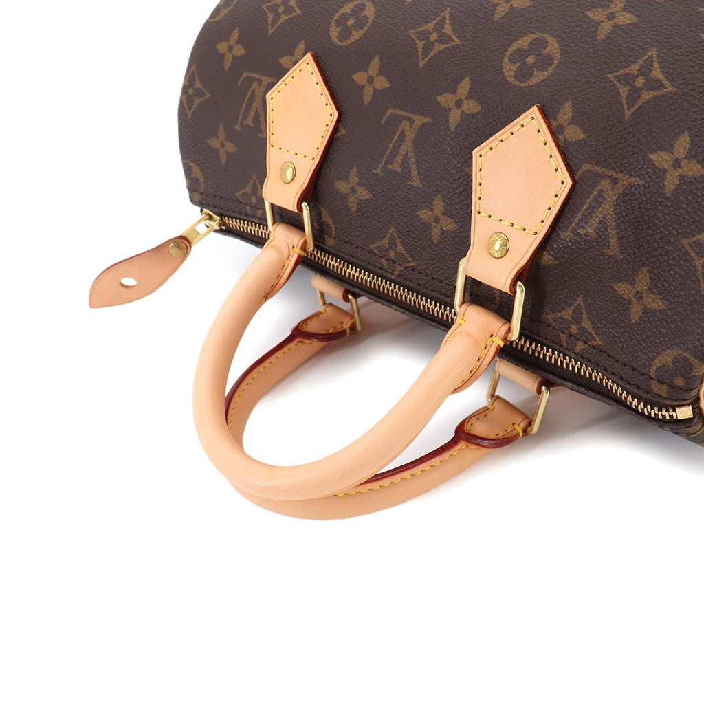 Louis Vuitton Monogram Speedy 25 Hand Bag Brown Gold — view 5