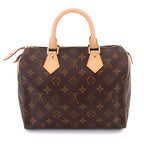 Louis Vuitton Monogram Speedy 25 Hand Bag Brown Gold — view 2