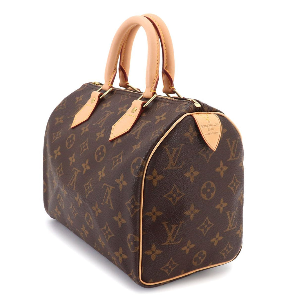 Louis Vuitton Monogram Speedy 25 Hand Bag Brown Gold — view 3