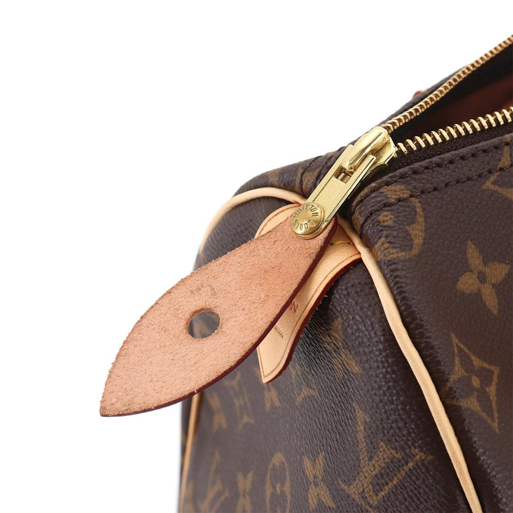 Louis Vuitton Monogram Speedy 25 Hand Bag Brown Gold — view 8