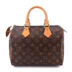 Louis Vuitton Monogram Speedy 25 Hand Bag Brown Gold — view 2