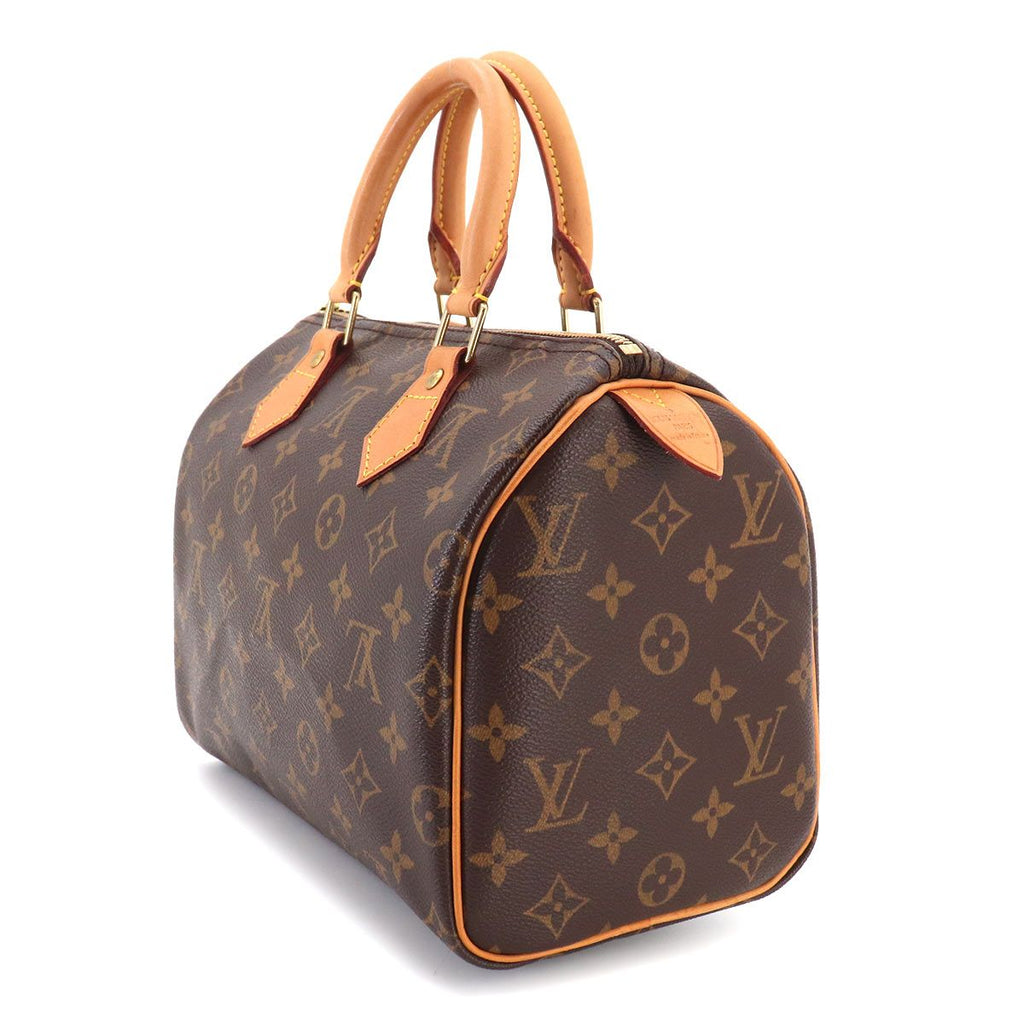 Louis Vuitton Monogram Speedy 25 Hand Bag Brown Gold — view 3