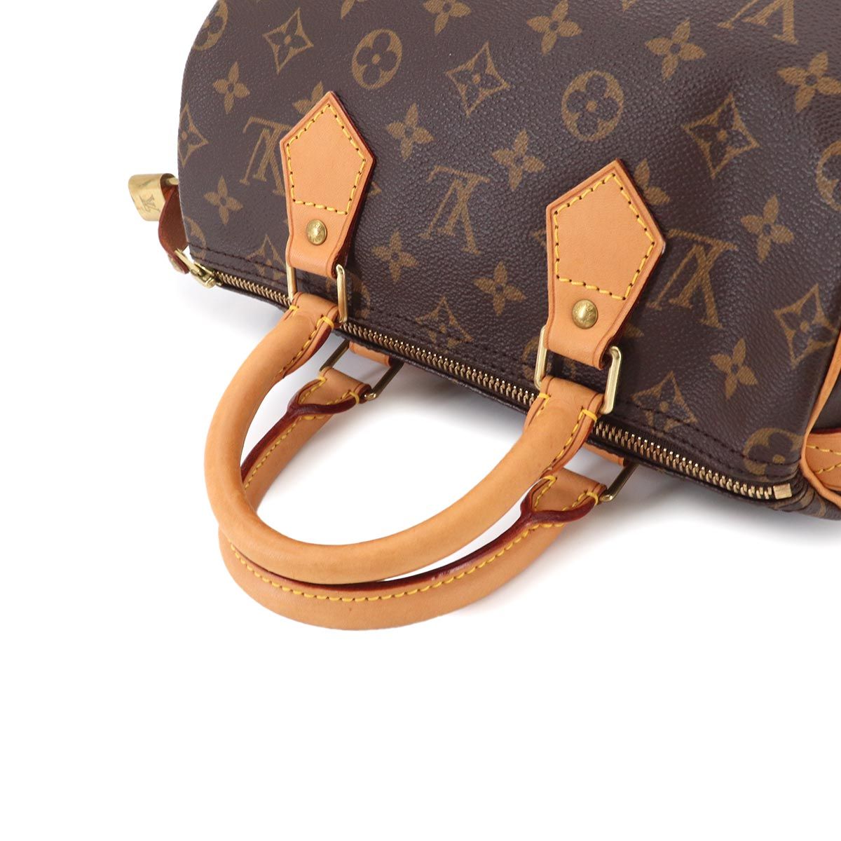 Louis Vuitton Monogram Speedy 25 Hand Bag Brown Gold — view 5