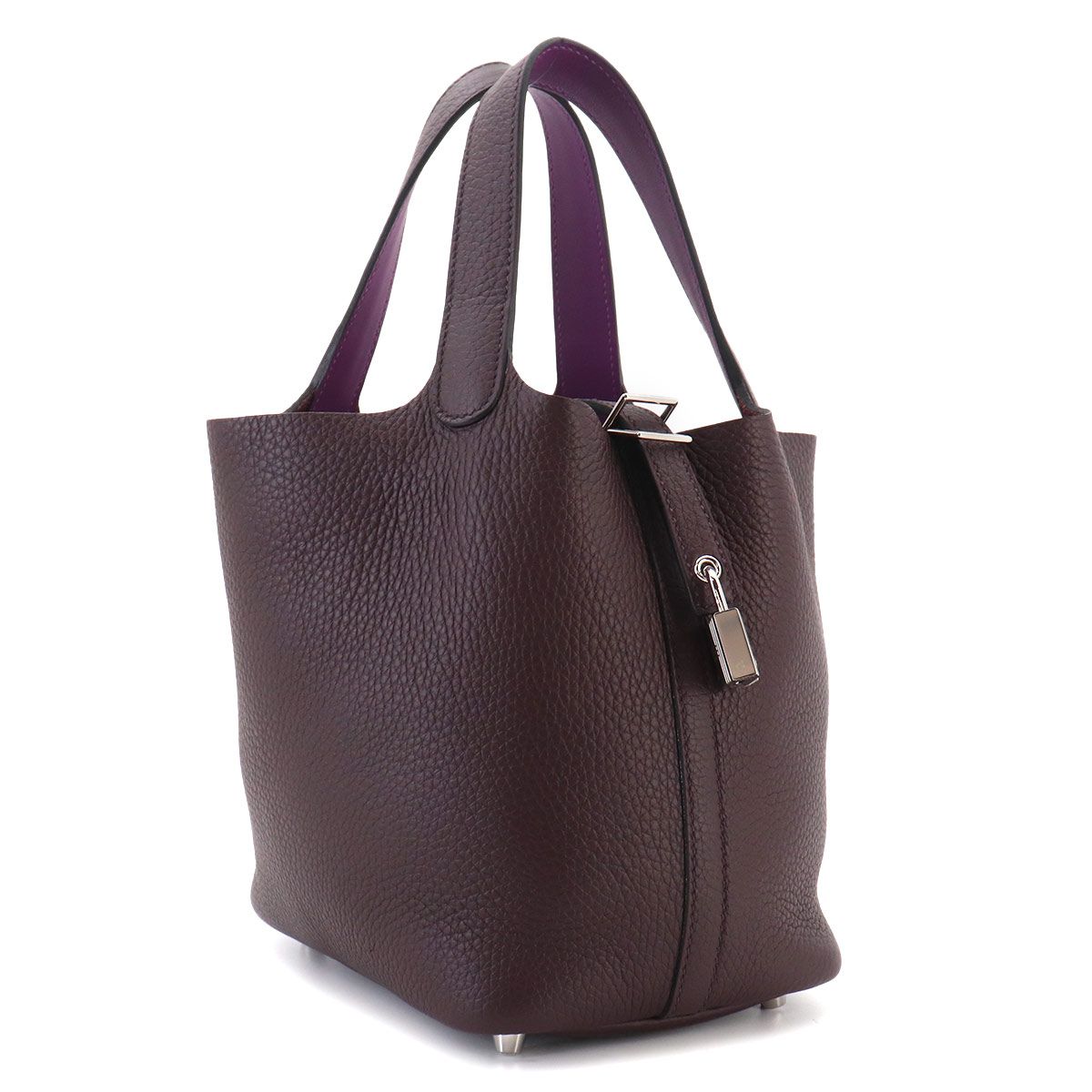 Hermes Exhibition Picotin Lock Eclat 18 PM Hand Bag Taurillon Clemence Swift — view 3