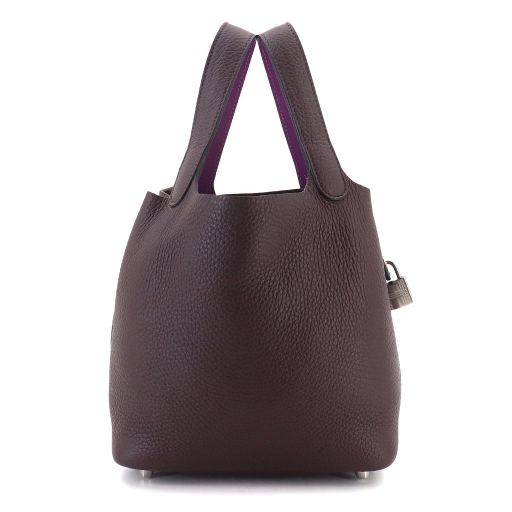 Hermes Exhibition Picotin Lock Eclat 18 PM Hand Bag Taurillon Clemence Swift — view 2