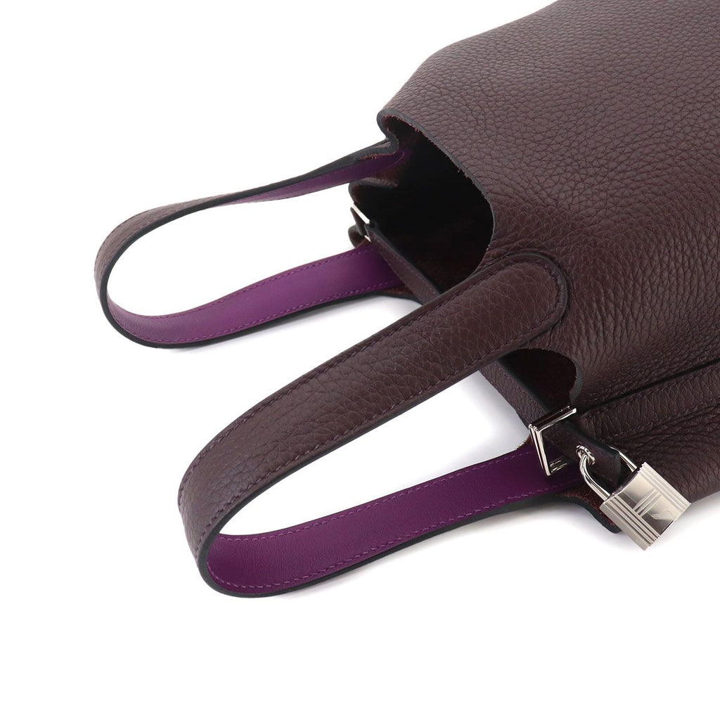 Hermes Exhibition Picotin Lock Eclat 18 PM Hand Bag Taurillon Clemence Swift — view 5