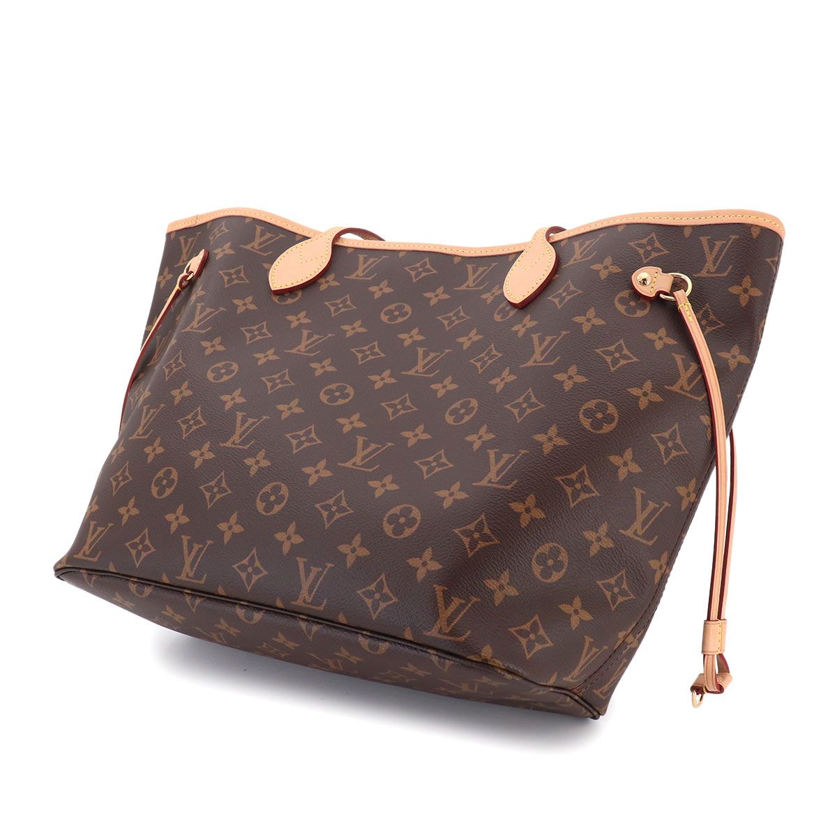 Louis Vuitton Monogram Neverfull MM Tote Brown Cerise — view 9