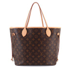 Louis Vuitton Monogram Neverfull MM Tote Brown Cerise — view 3