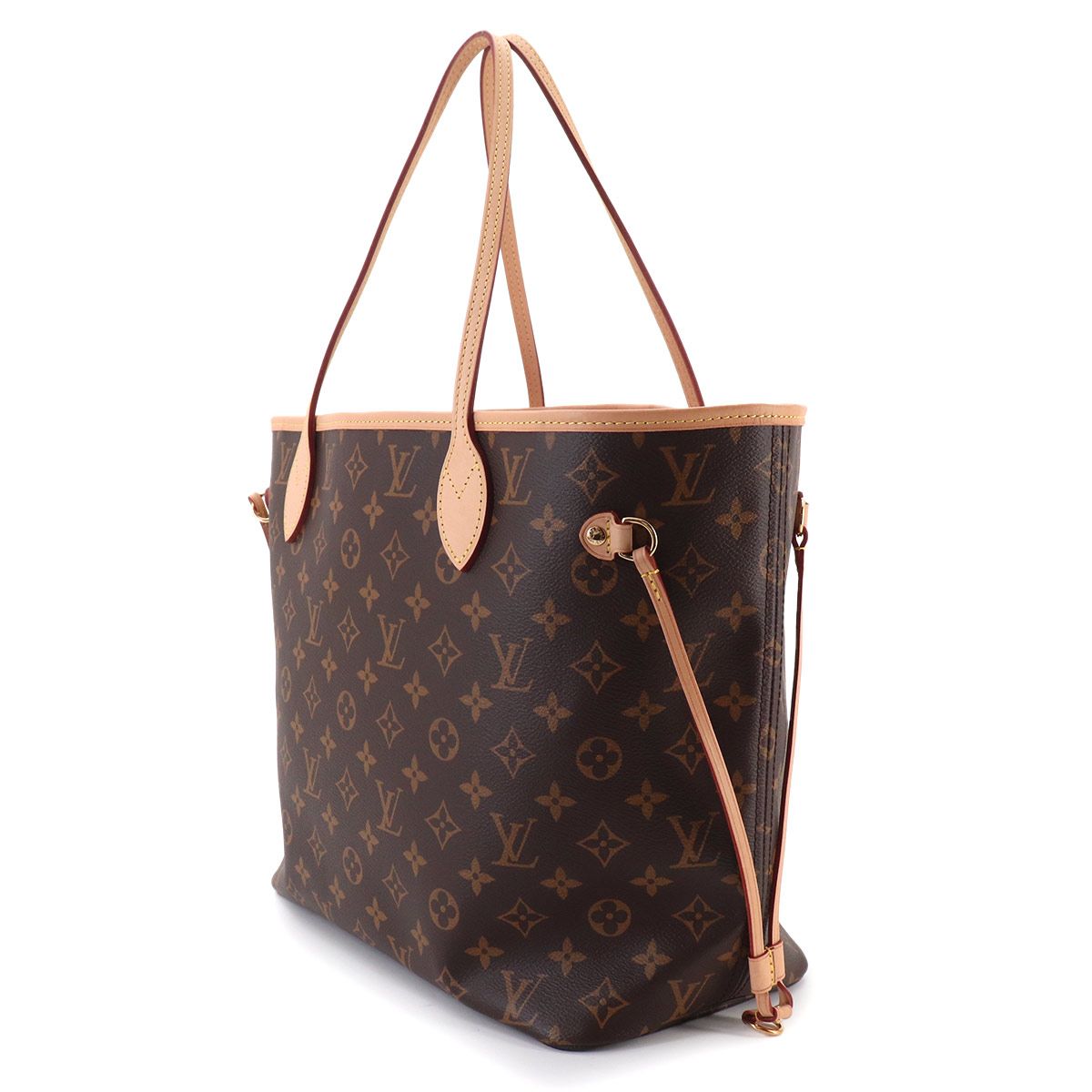 Louis Vuitton Monogram Neverfull MM Tote Brown Cerise — view 4