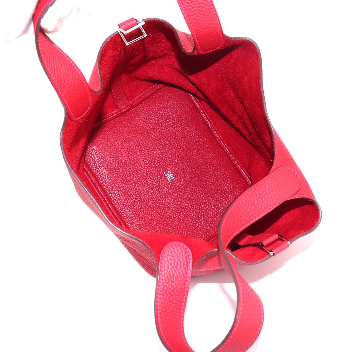 Hermes Picotin Lock 22 Hand Bag Taurillon Clemence le Jupiment Silver — view 6