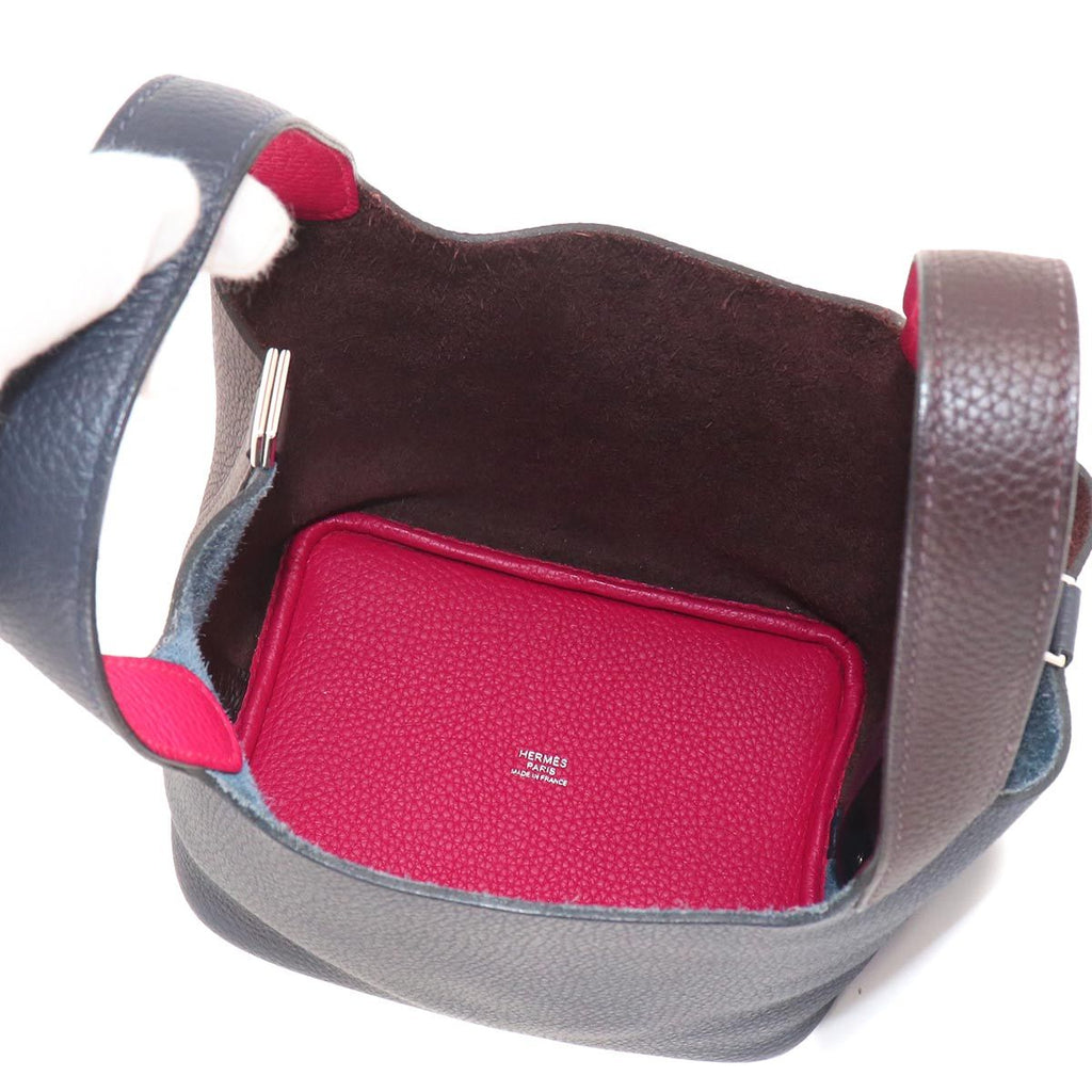 Hermes Picotin Lock 18 PM Kazak 2 Hand Bag Taurillon Clemence Blue Nuit — view 6