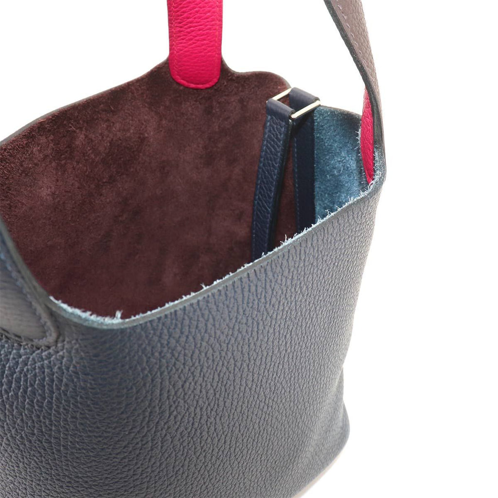 Hermes Picotin Lock 18 PM Kazak 2 Hand Bag Taurillon Clemence Blue Nuit — view 8