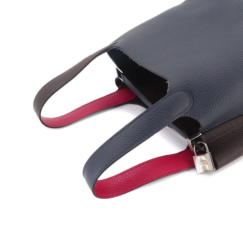 Hermes Picotin Lock 18 PM Kazak 2 Hand Bag Taurillon Clemence Blue Nuit — view 5